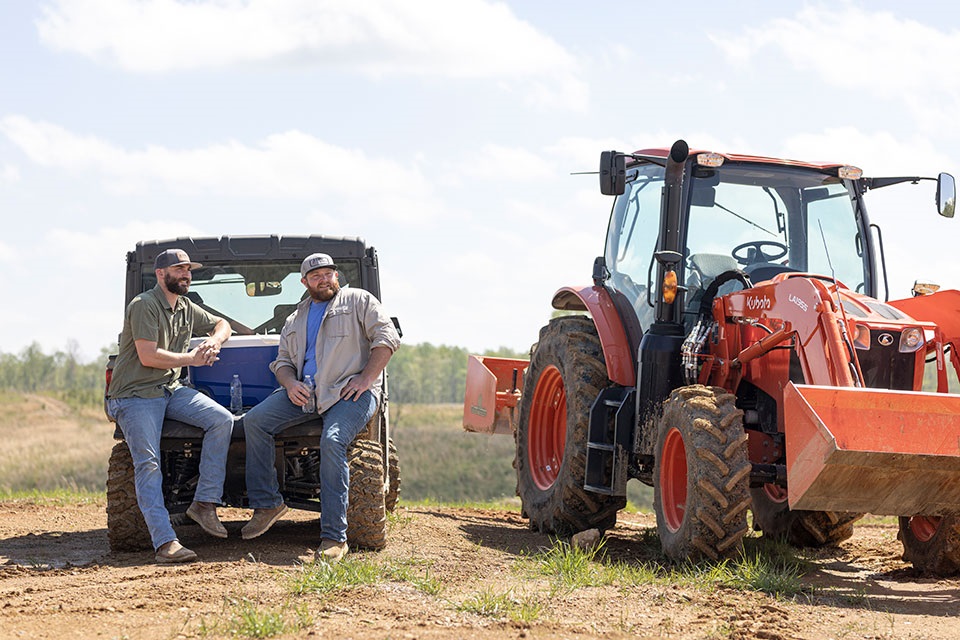 Justin & Brandon Griffith oversee the construction of a new home on their shared family property