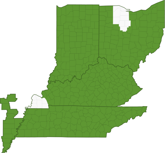 Farm Credit Mid-America territory map